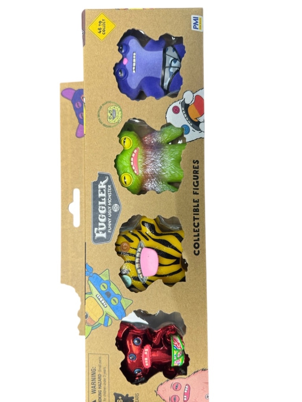 Fuggler Series 2 Collectible Figures 4-Pack, 2.5" Figures, Reek-O, Oogah Boogah,
